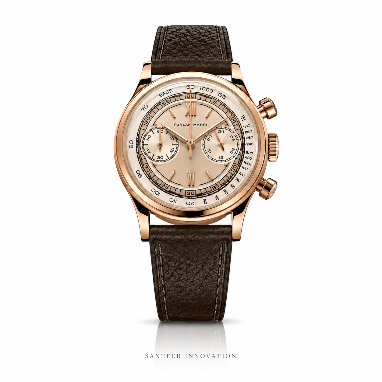 Furlan Marri Chronograph Watch Sabbia-Rosa Mechaquartz 38mm