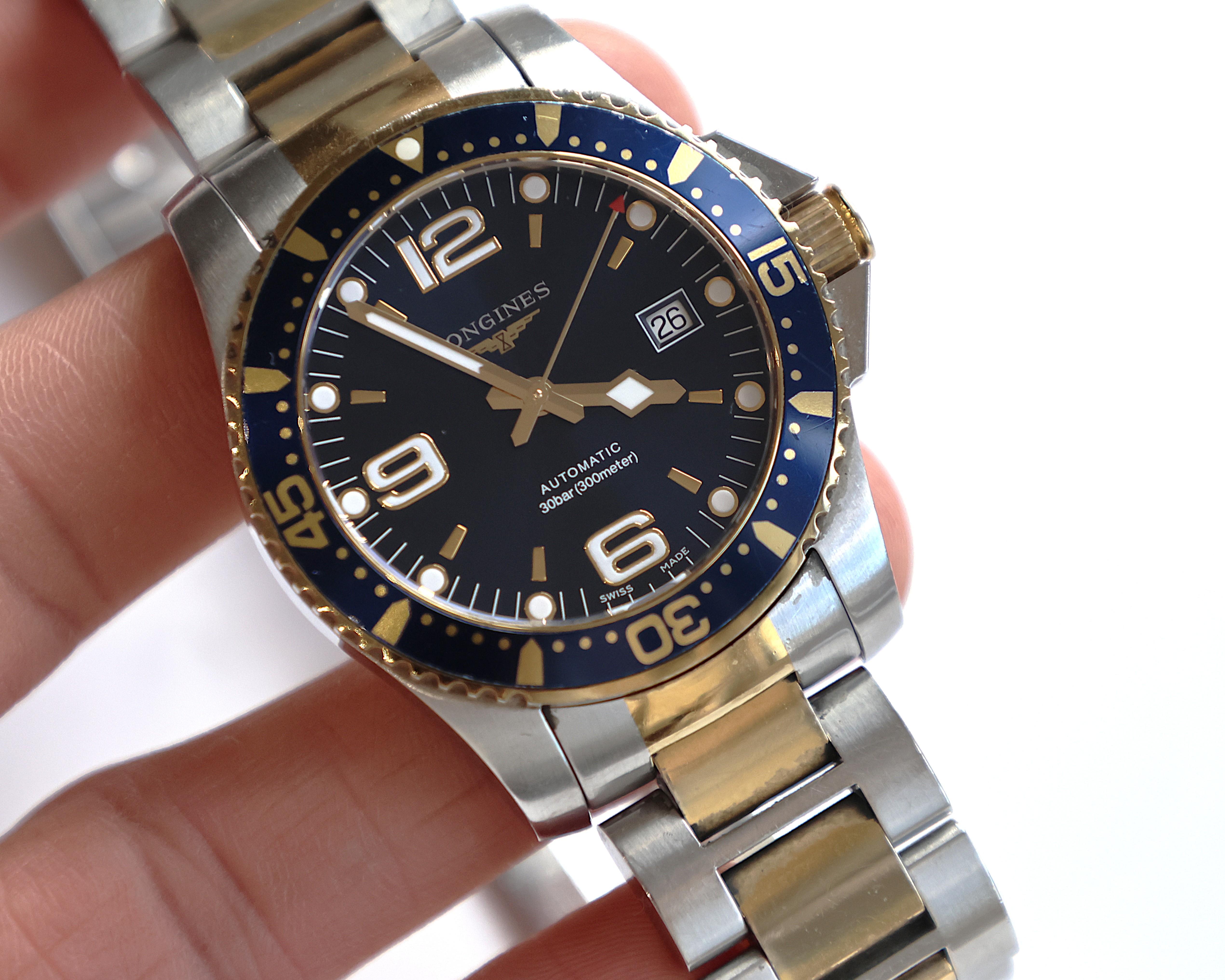 LONGINES HydroConquest Automatic (41mm) Blue Dial / Two-Tone Stainless Bracelet L3.742.3.96.7