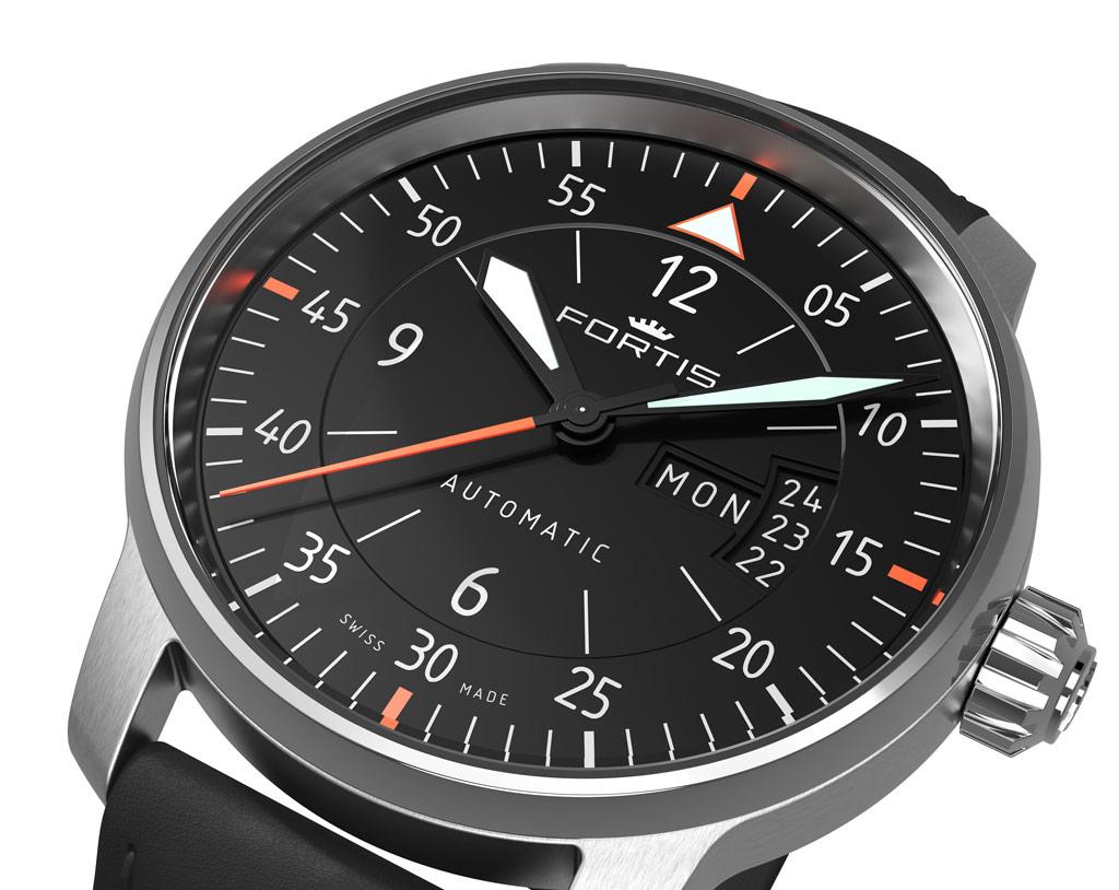 Fortis Aviatis Cockpit Two 704.21.19 L.01 Men's 41mm Men's Automatic