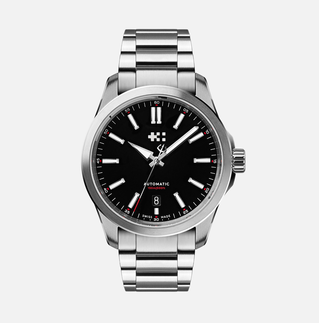 Christopher Ward C63 Sealander Black Dial Automatic Watch 39mm Case w/ Bracelet