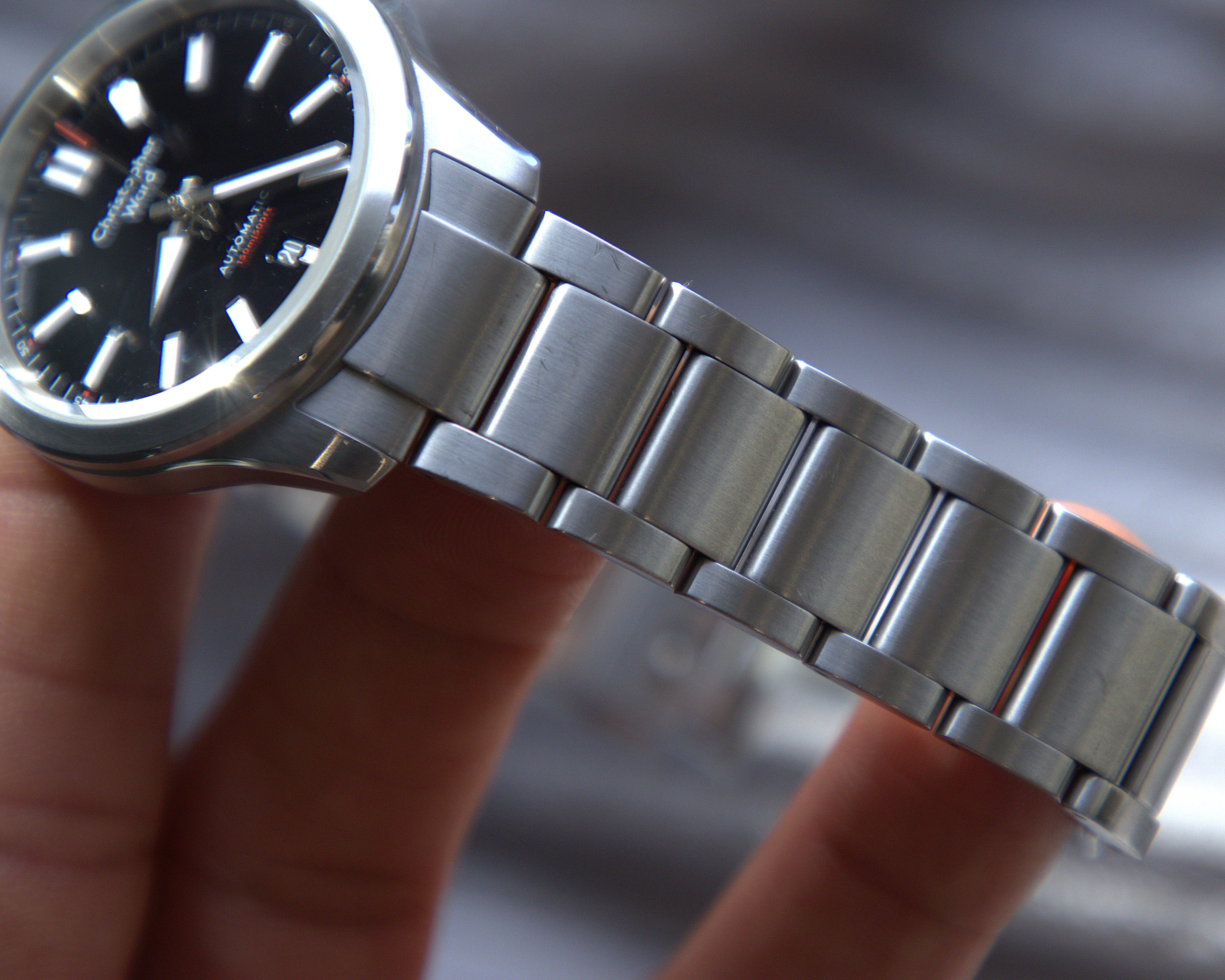 Christopher Ward C63 Sealander Black Dial Automatic Watch 39mm Case w/ Bracelet