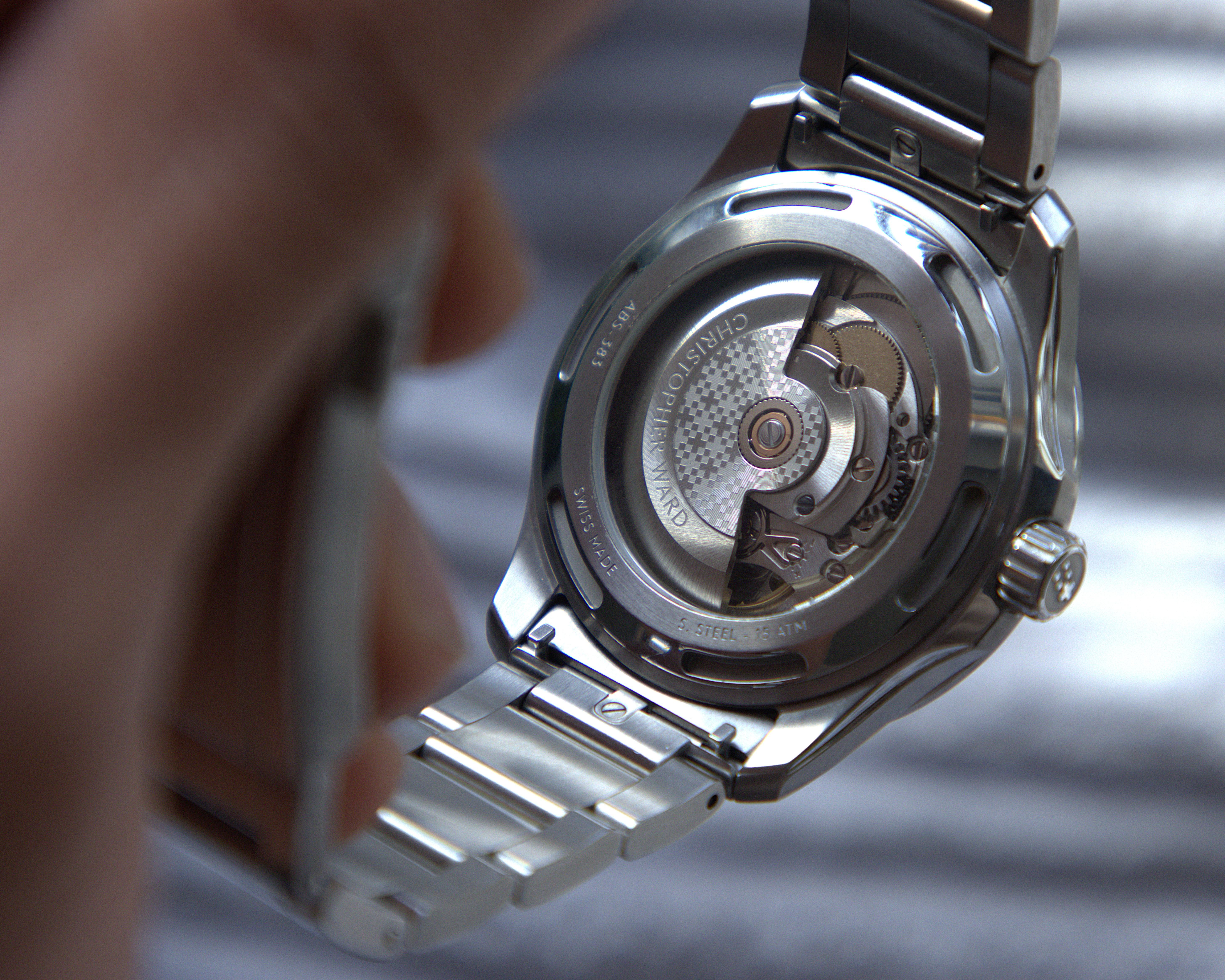 Christopher Ward C63 Sealander Black Dial Automatic Watch 39mm Case w/ Bracelet