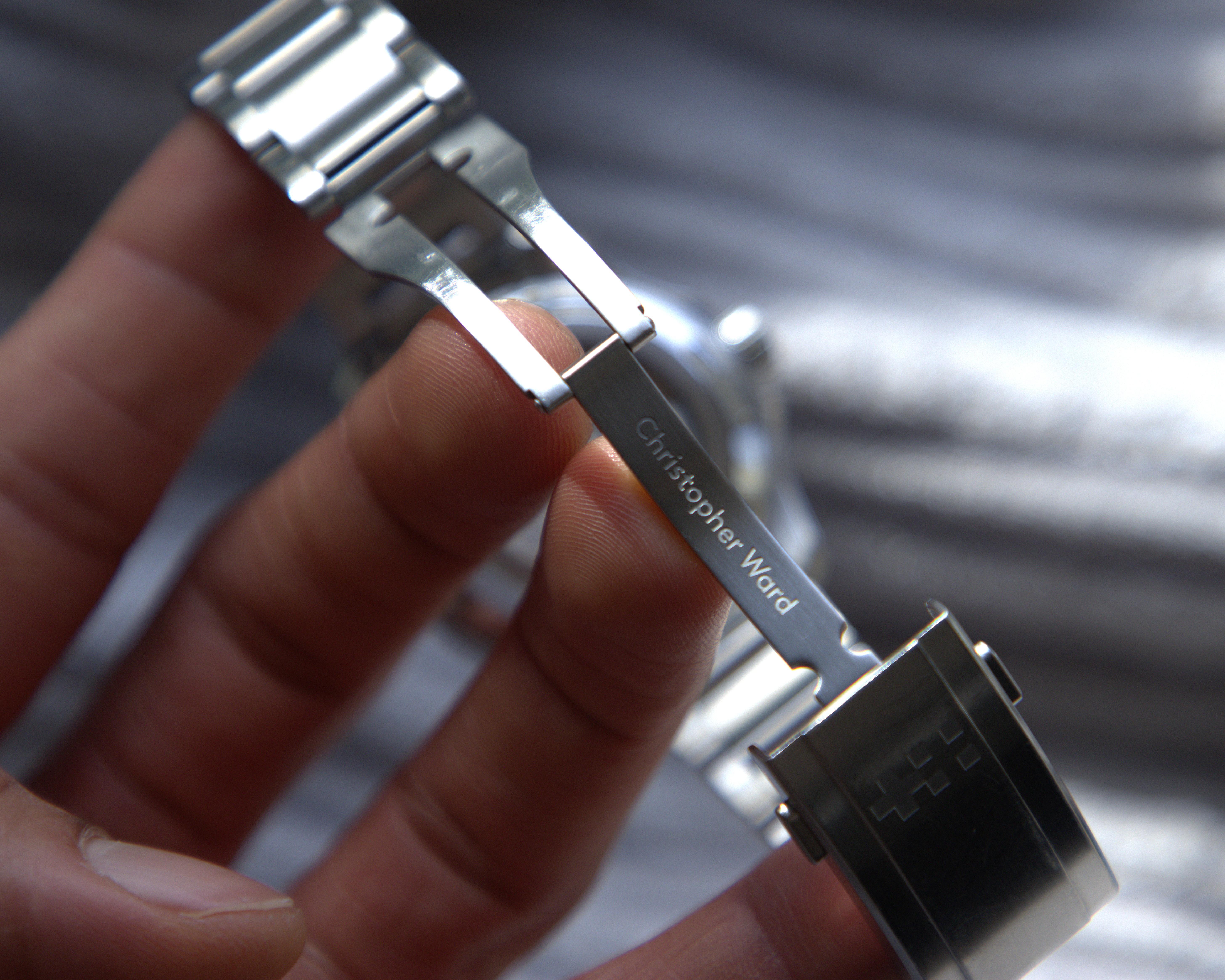 Christopher Ward C63 Sealander Black Dial Automatic Watch 39mm Case w/ Bracelet