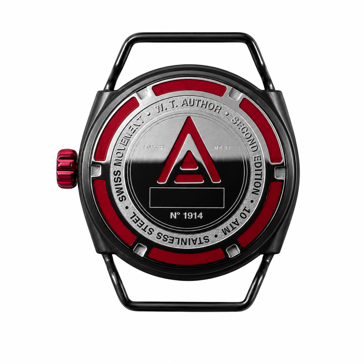 WT AUTHOR Men's Watch Model Nº 1914 Black Dial - British Made & Limited Edition