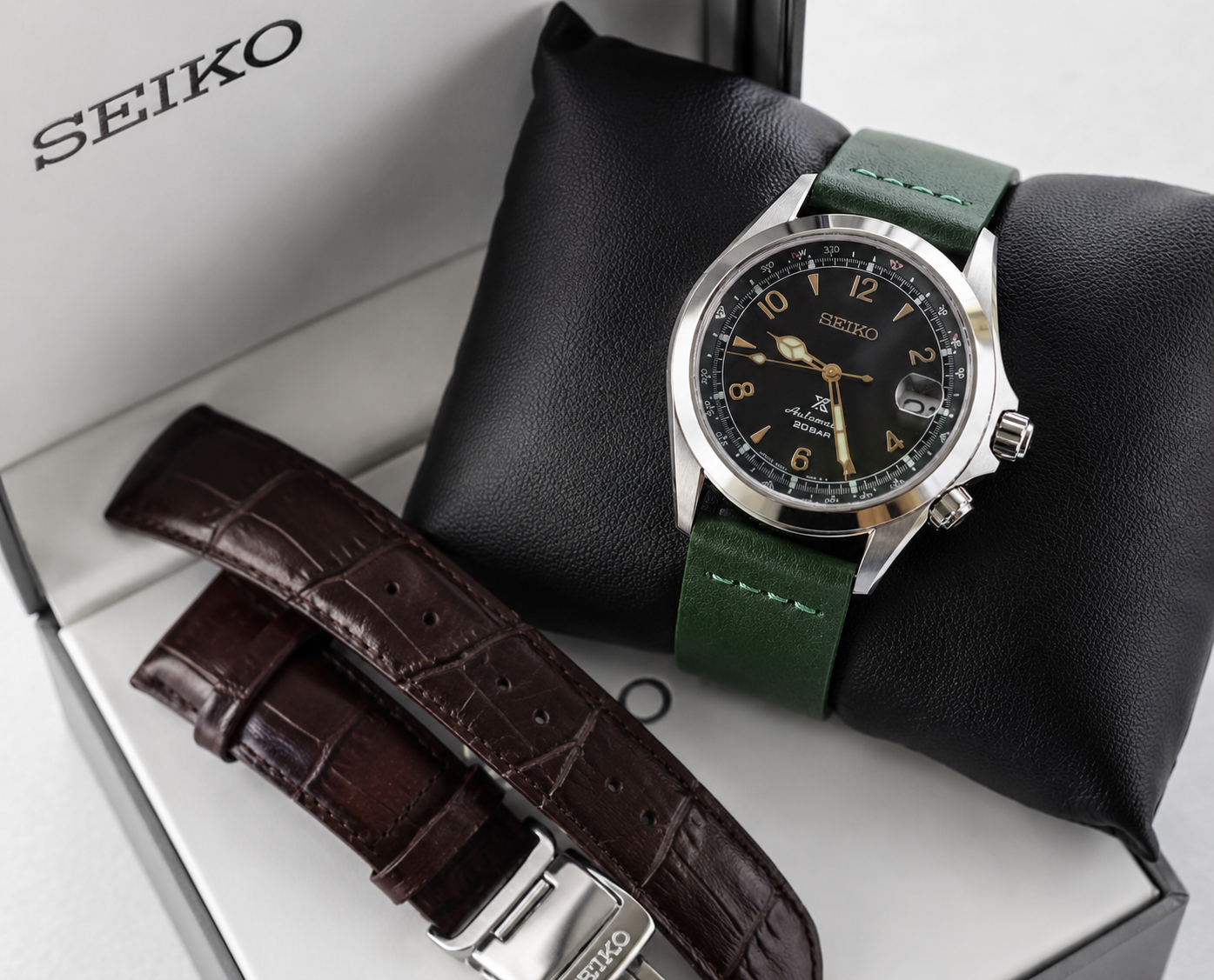 Seiko Men's Prospex Alpinist Watch Green Dial Automatic Watch - SPB121J1