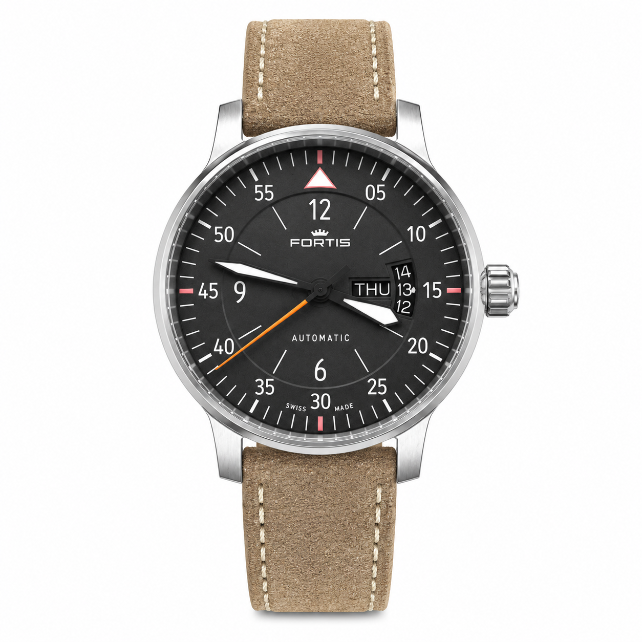 Fortis Aviatis Cockpit Two 704.21.19 L.01 Men's 41mm Men's Automatic