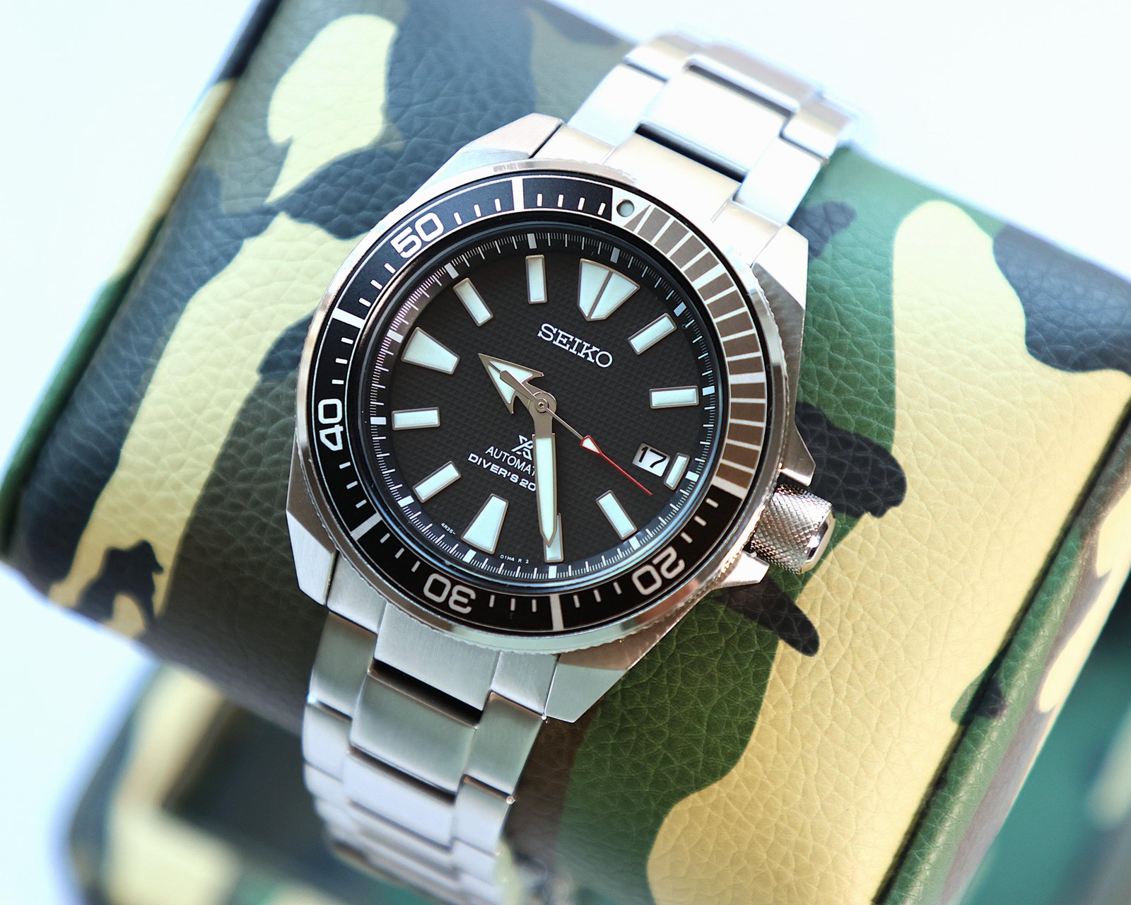 SEIKO PROSPEX – Samurai Bracelet SRPB51K1 Black Dial Automatic Diver's Watch