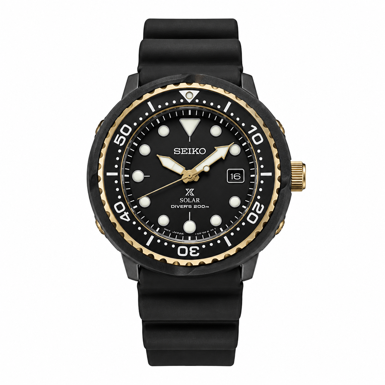 Seiko Prospex Tuna Solar Diver SNE498P1 Black Gold 200m Men's Watch
