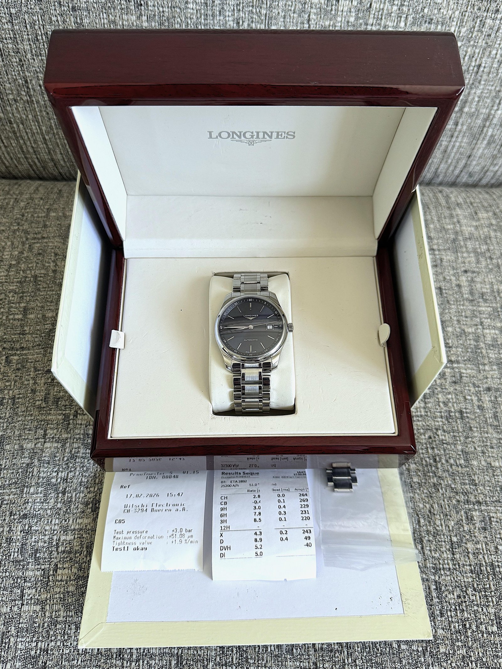 Longines Master Collection Blue Dial  Automatic Watch 38.5mm L2.628.4