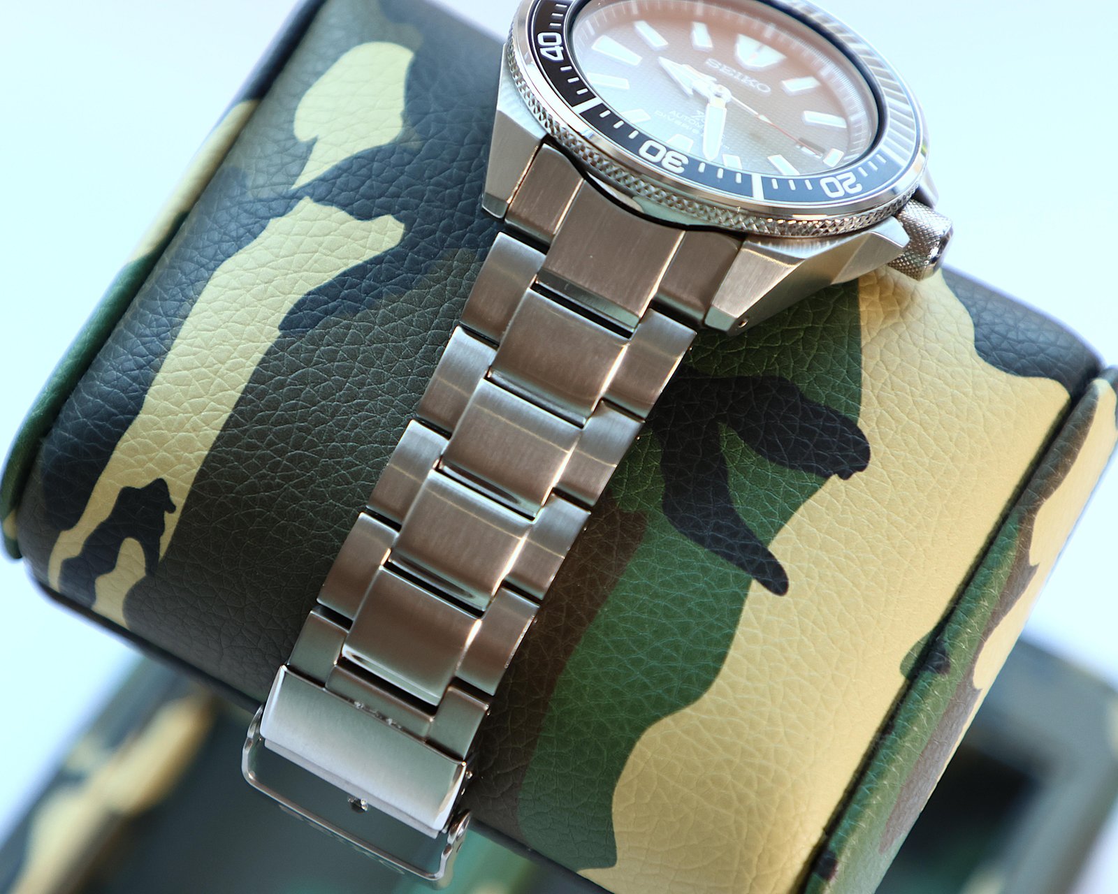 SEIKO PROSPEX – Samurai Bracelet SRPB51K1 Black Dial Automatic Diver's Watch
