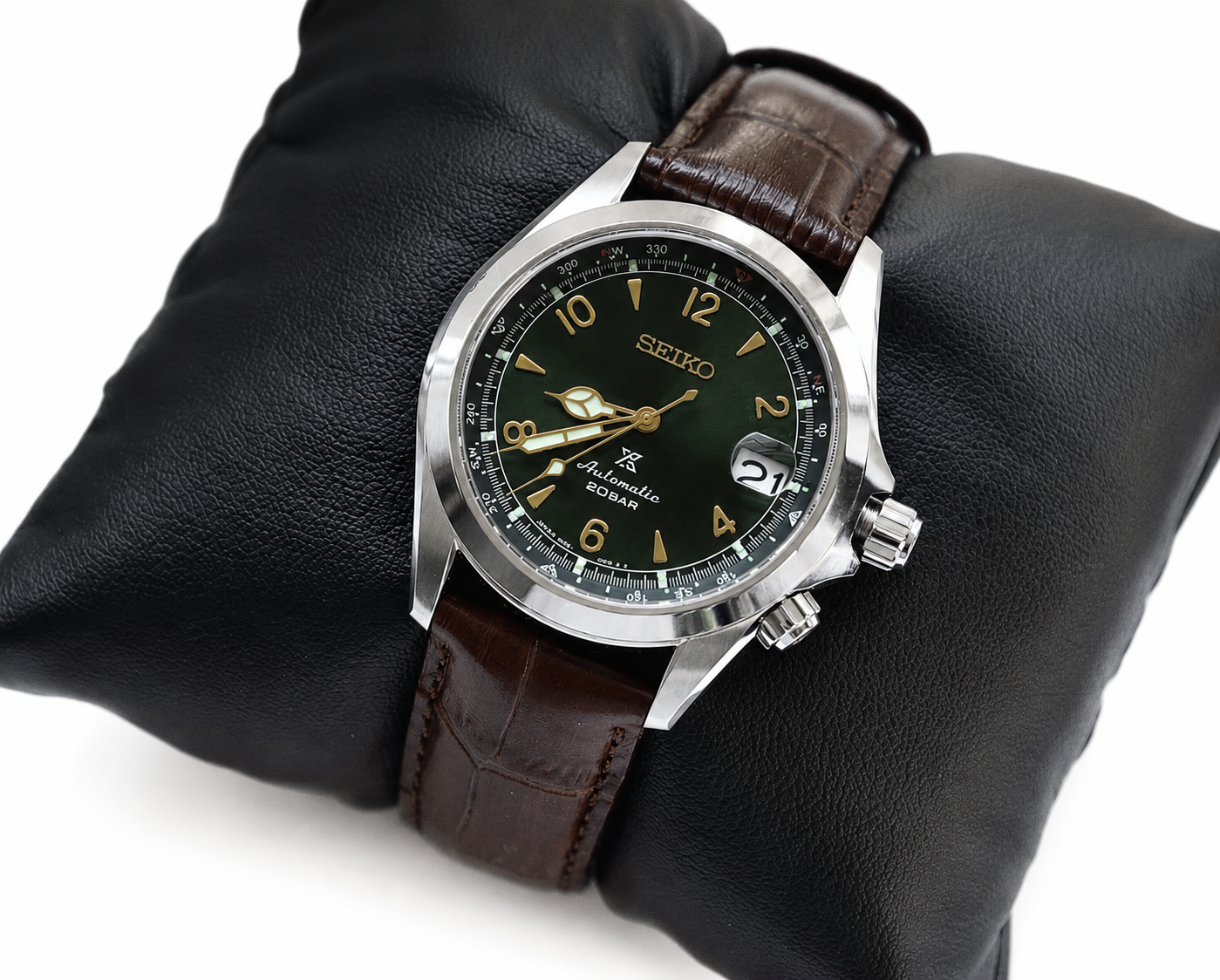 Seiko Men's Prospex Alpinist Watch Green Dial Automatic Watch - SPB121J1