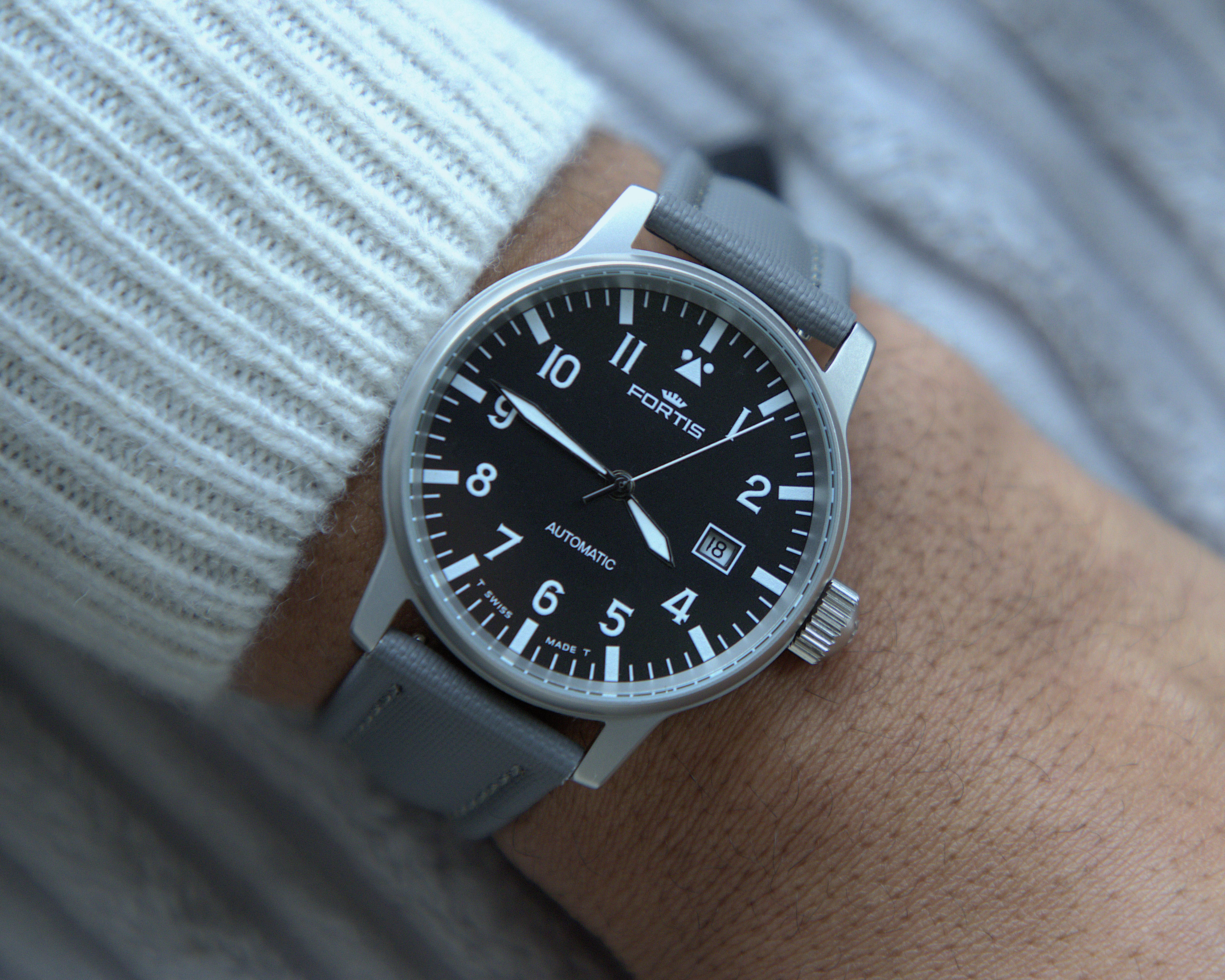 Fortis Aviatis Flieger Classic Automatic Watch 595.10.46