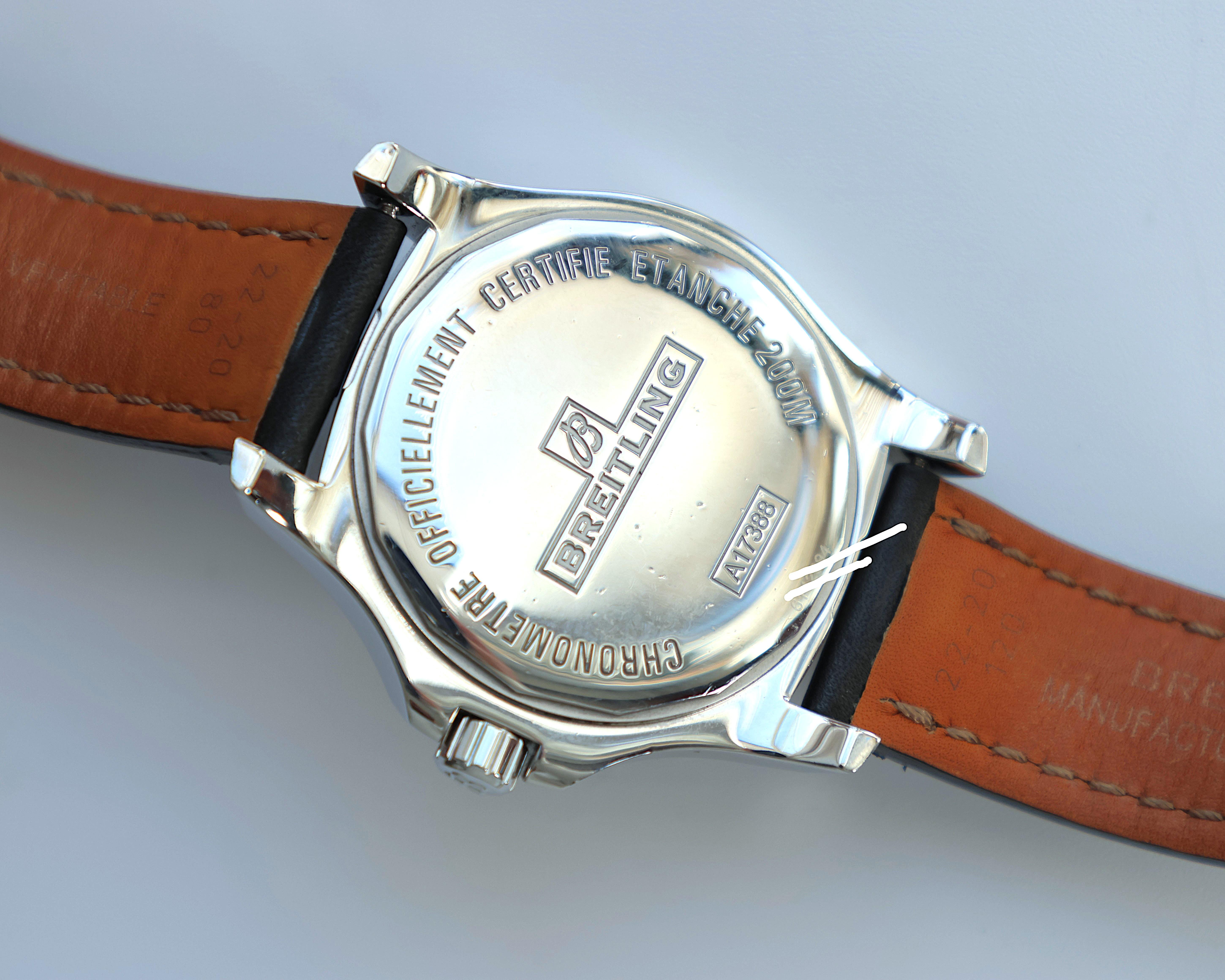 Breitling Colt Automatic 38mm A17388 Black Dial – Full Set – Serviced – COSC