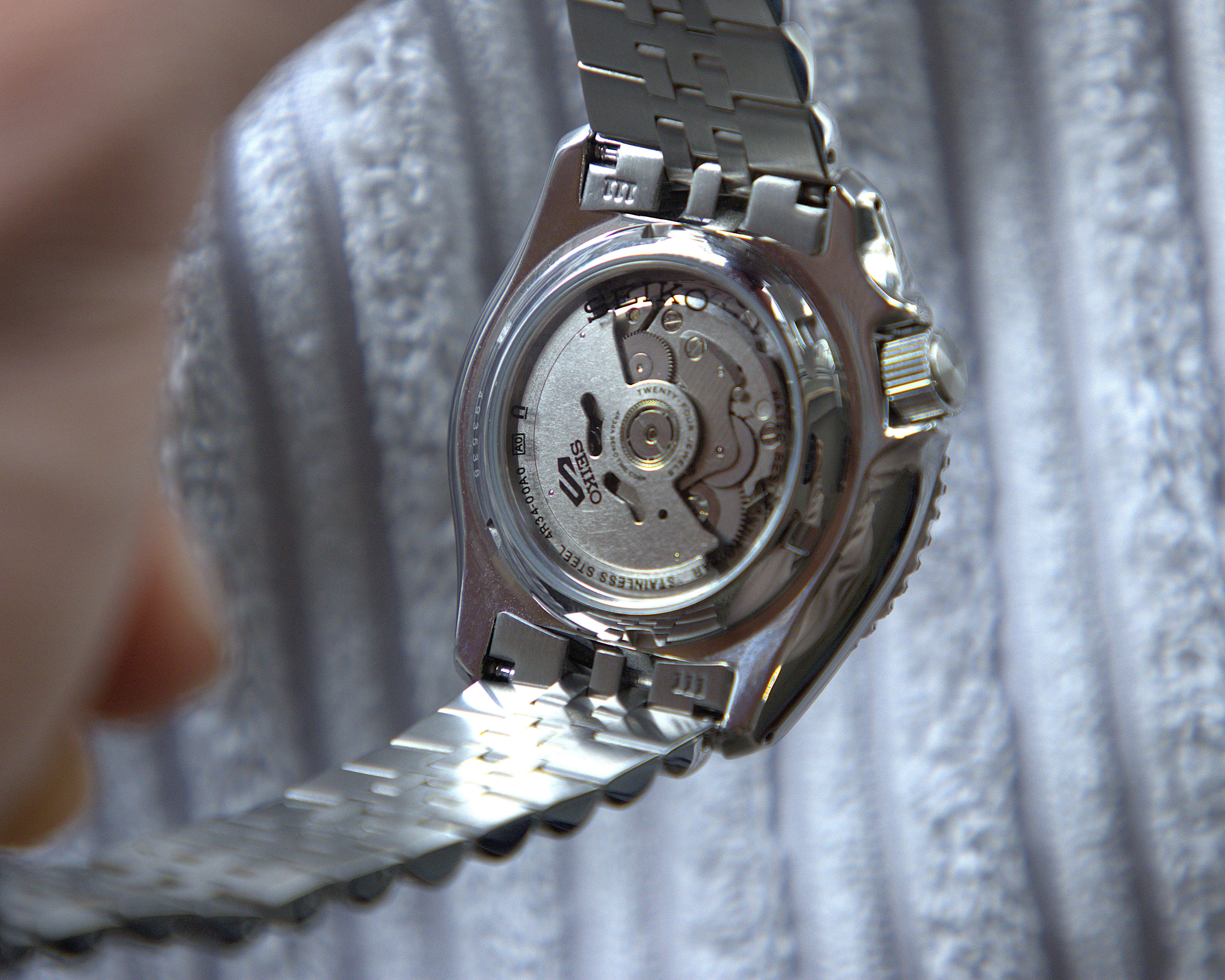 Seiko 5 Sport Automatic Watch GMT SKX Green Dial Men's Watch SSK035K1