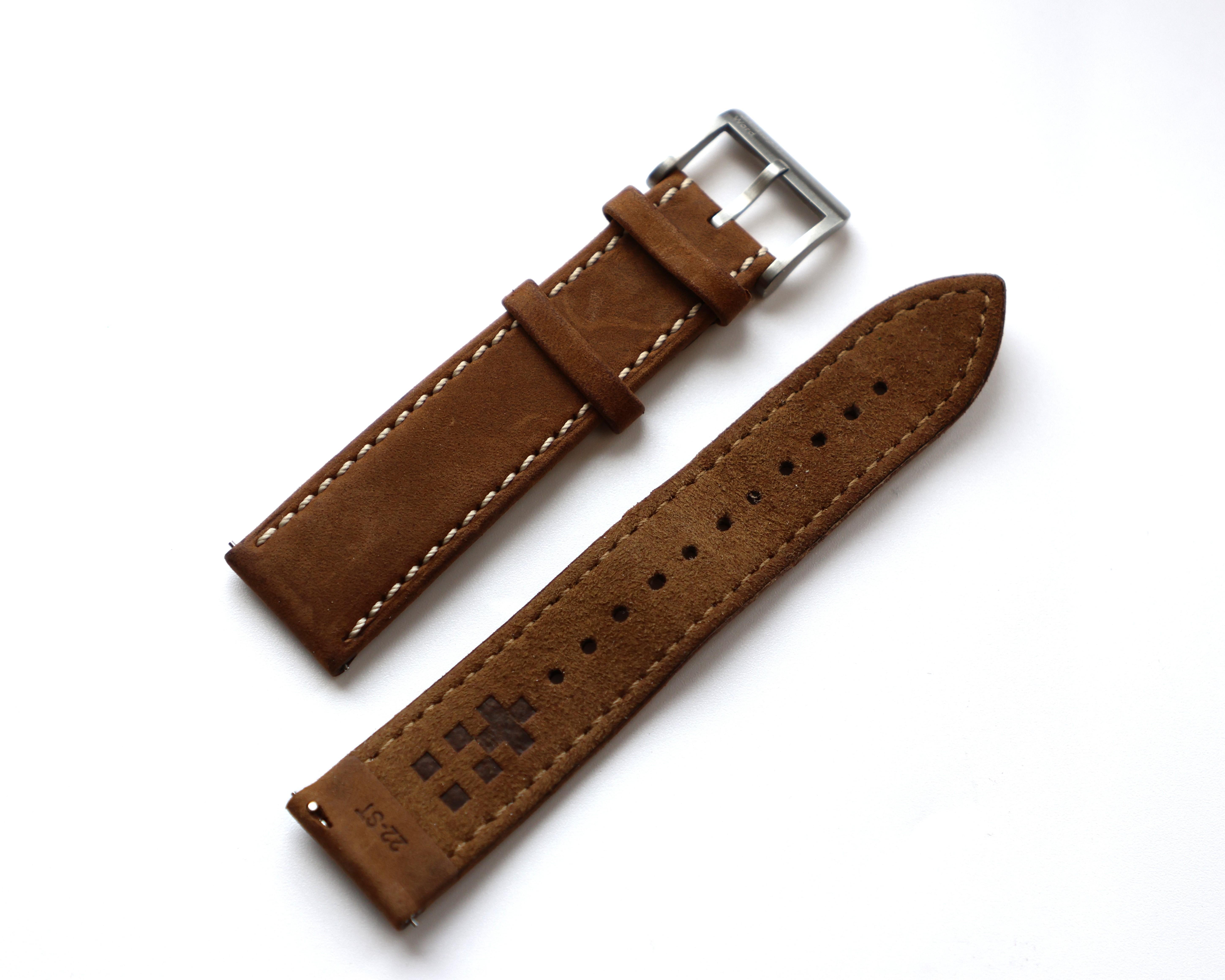 Christopher Ward Light Brown Genuine Leather Strap 22mm