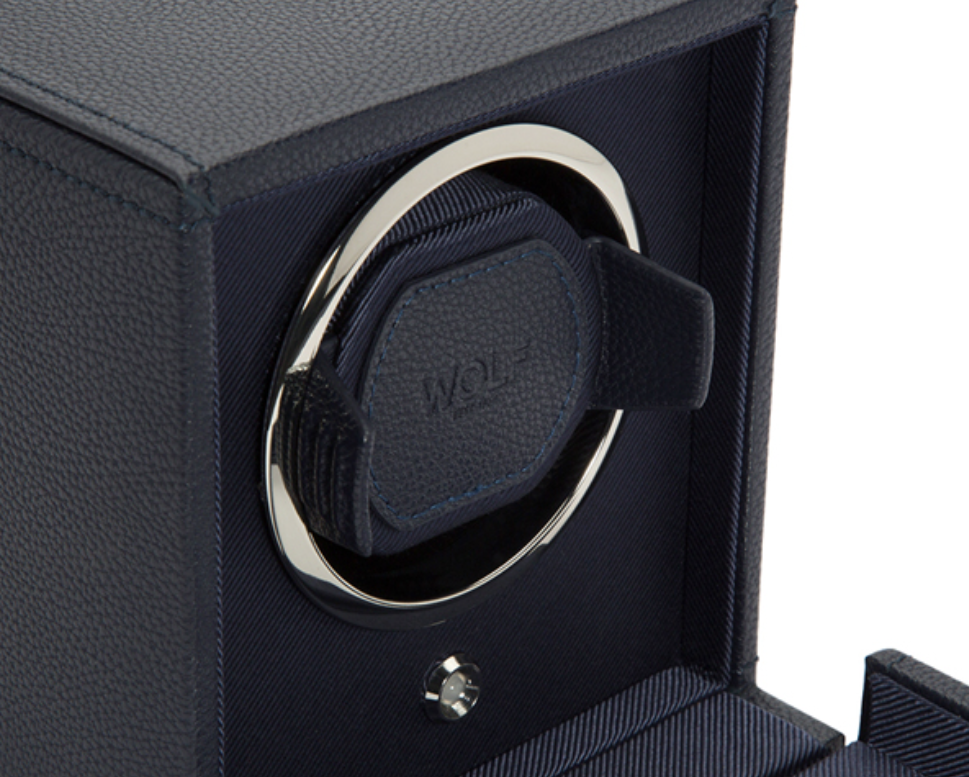 WOLF Cub Single Watch Winder – Navy RRP £325