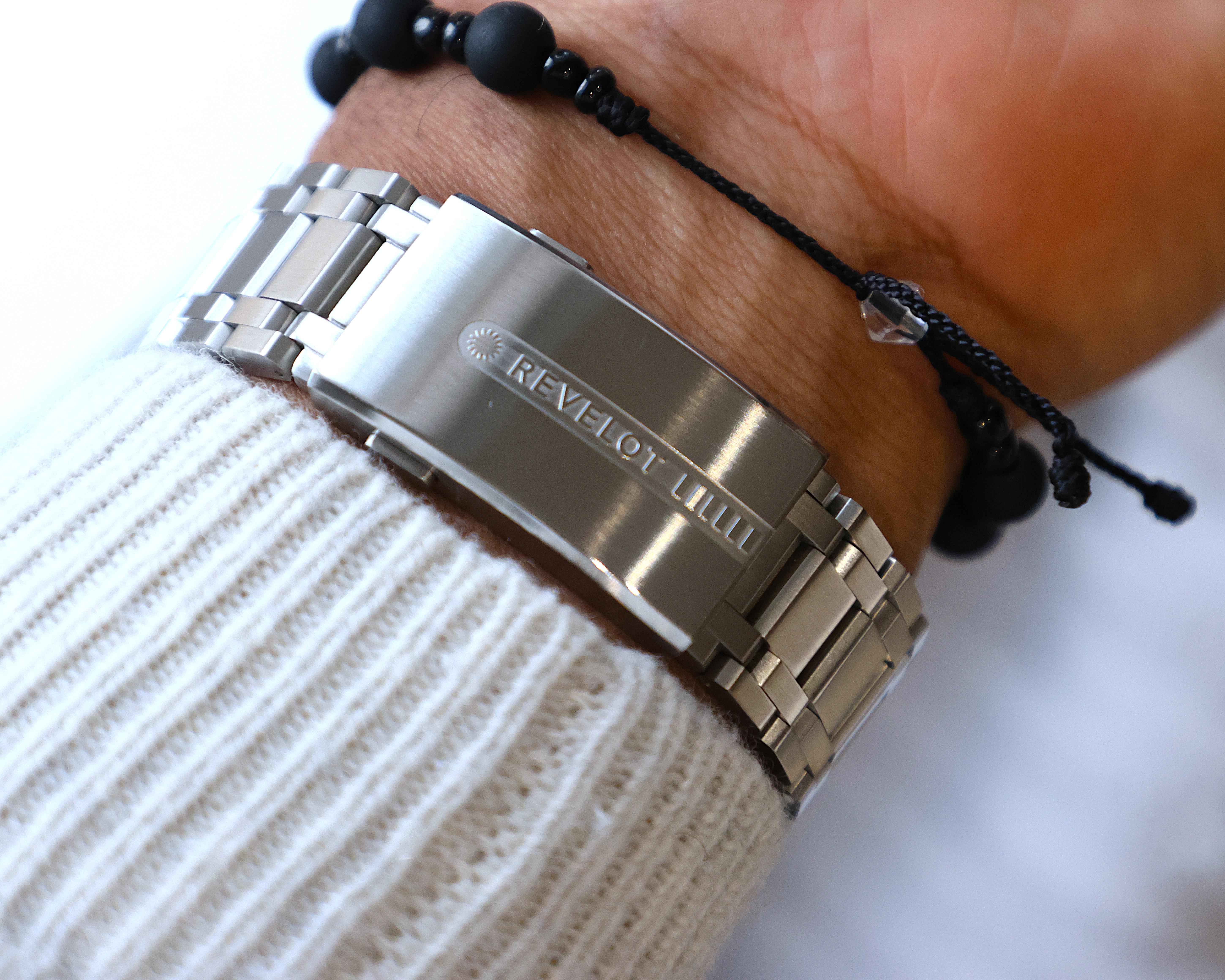 Revelot R10 Admiral GMT Molten Steel – Seiko NH34 Automatic Watch - RRP £312