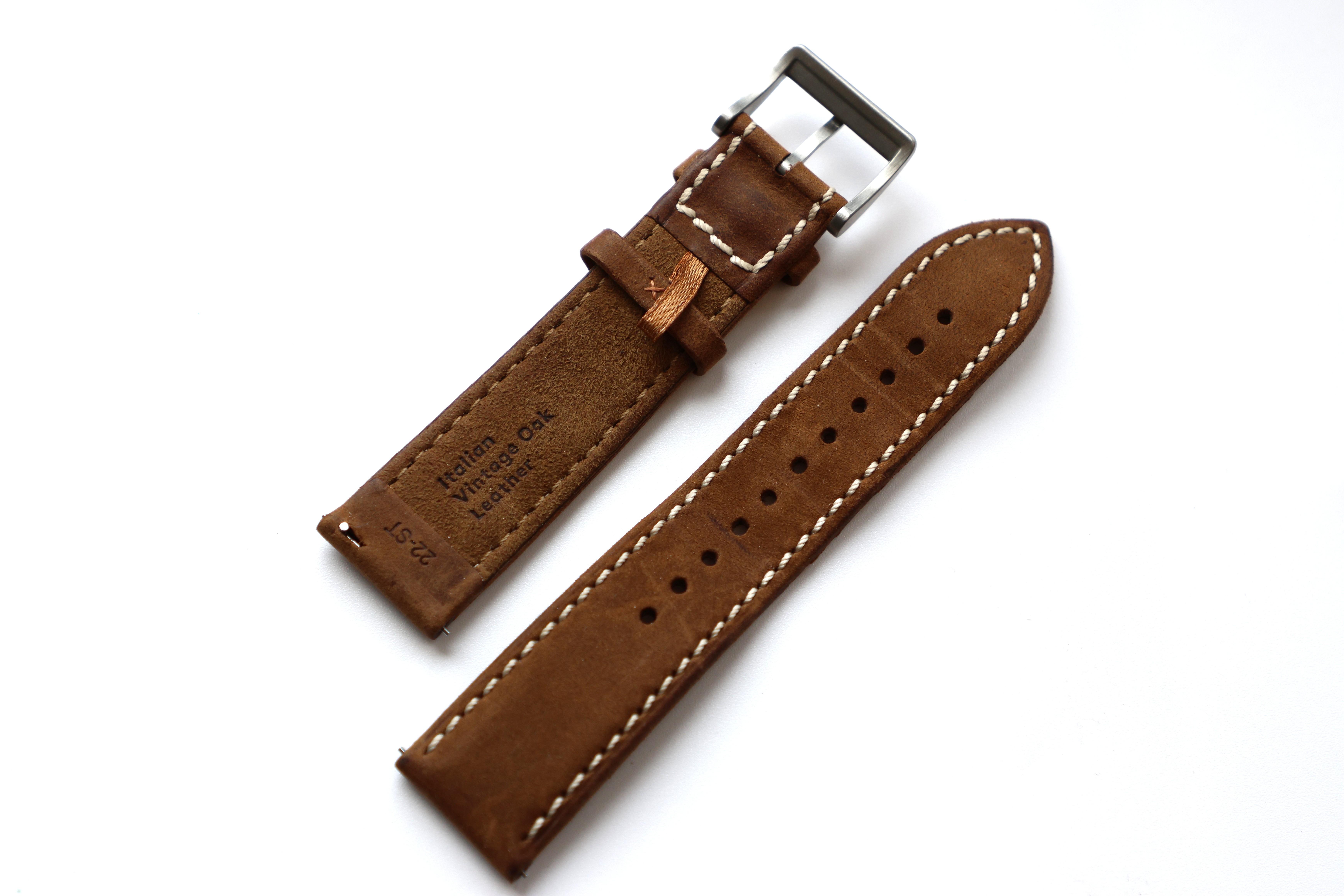 Christopher Ward Light Brown Genuine Leather Strap 22mm