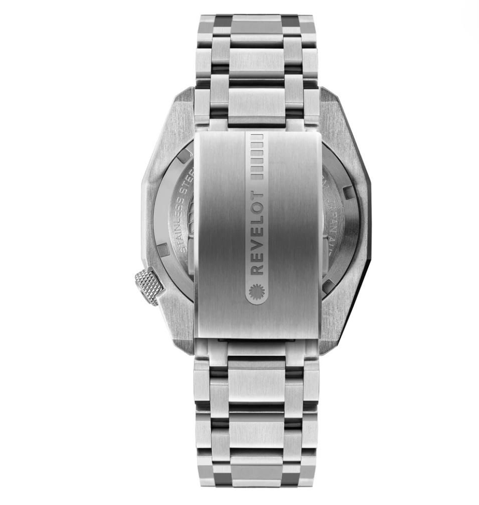 Revelot R10 Admiral GMT Molten Steel – Seiko NH34 Automatic Watch - RRP £312