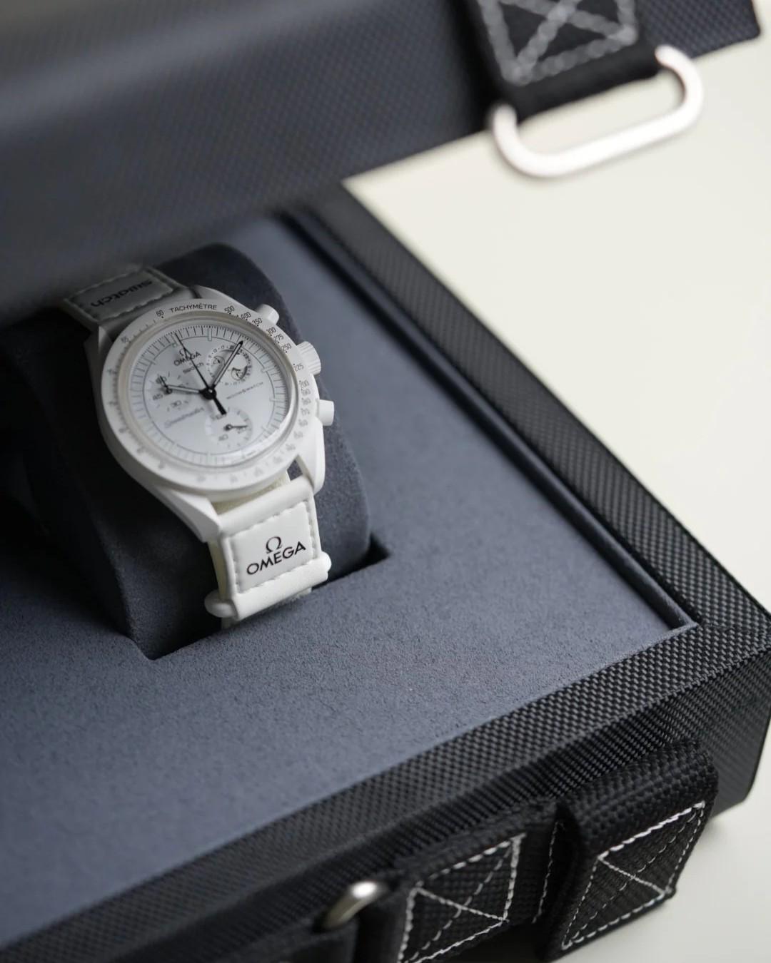 Omega x Swatch Moonswatch Custom Watch Holder Fligh Case Box - RRP £395