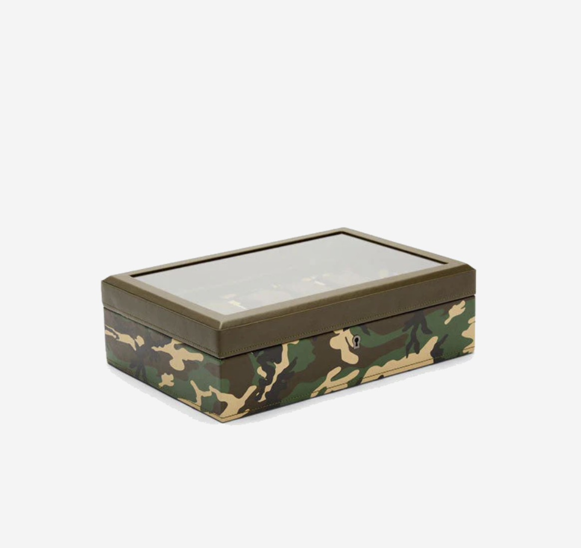 WOLF Elements Earth 10-Watch Luxery Display Case – Green Camo Edition RRP £375