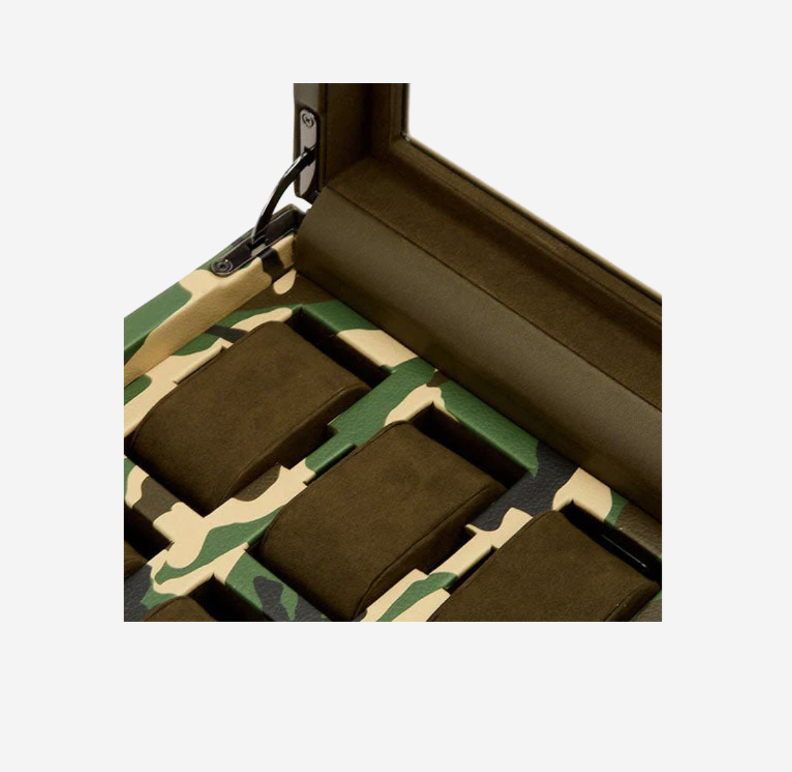 WOLF Elements Earth 10-Watch Luxery Display Case – Green Camo Edition RRP £375