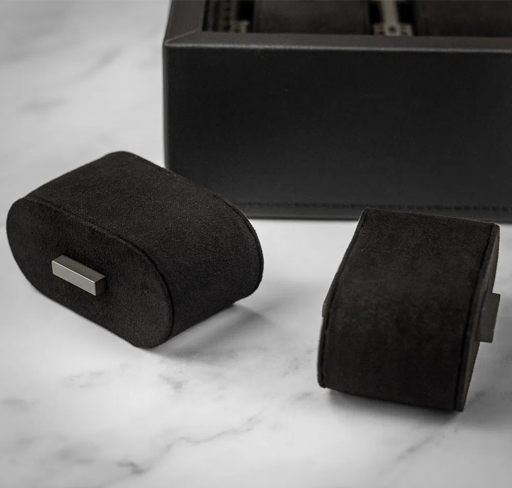 Wolf Axis 10 Piece Powder Coat Vegan Leather Watch Storage Case RRP £429