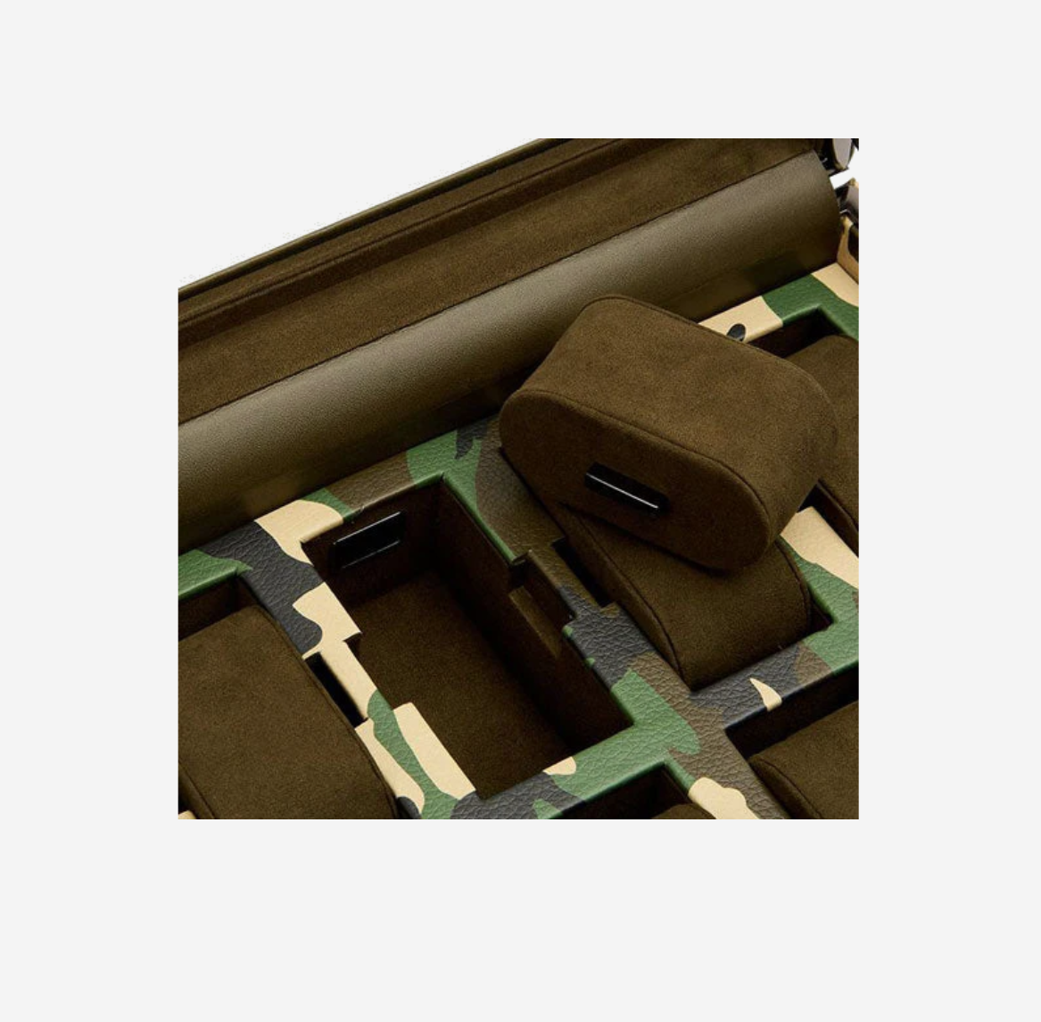 WOLF Elements Earth 10-Watch Luxery Display Case – Green Camo Edition RRP £375