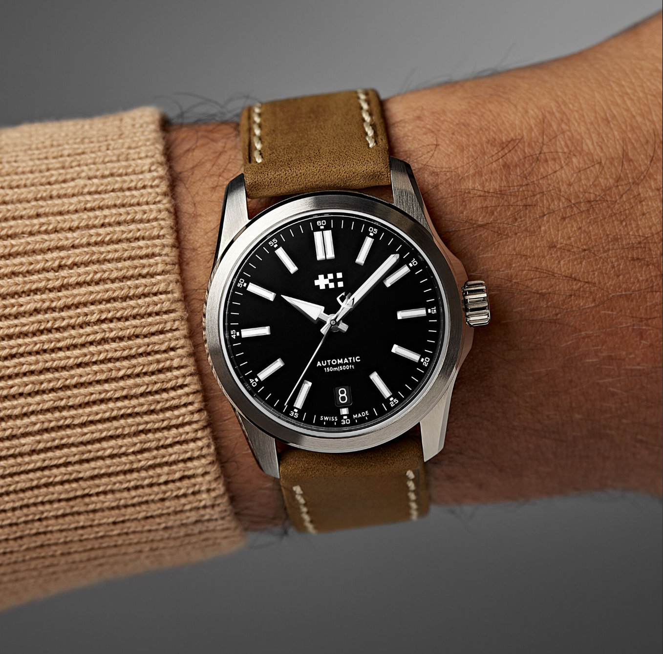 Christopher Ward Light Brown Genuine Leather Strap 22mm